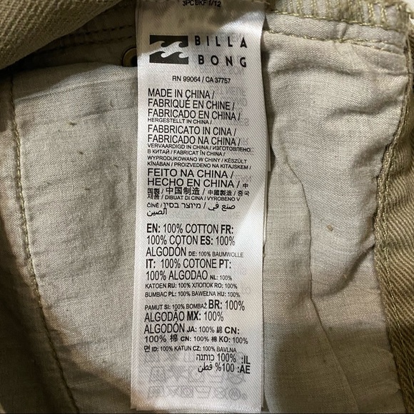 NEW Billabong Drift Away Sage Denim Cutoff Frayed Hem Shorts NWT - Picture 10 of 13